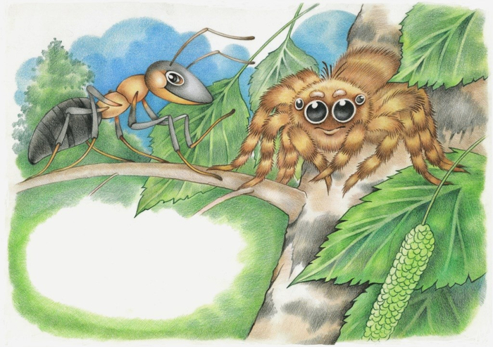 Муравей и паучок