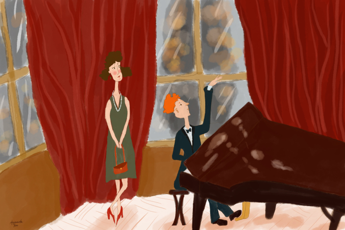 Лида на концерте