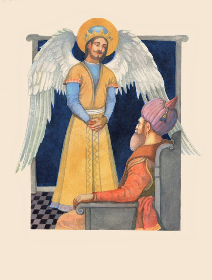 Иллюстрация к персидской сказке о птице Симург