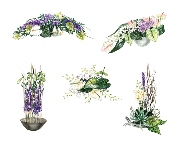 Эскизы композиций