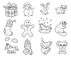 Раскраски для точечных маркеров