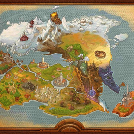 Suntarus Rising. The world Map