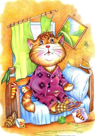 Ленивый котенок