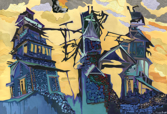 Три очень зловещие голубятни.