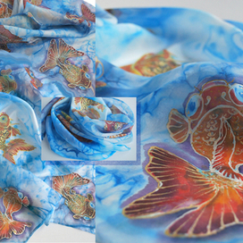 батик "рыбки"