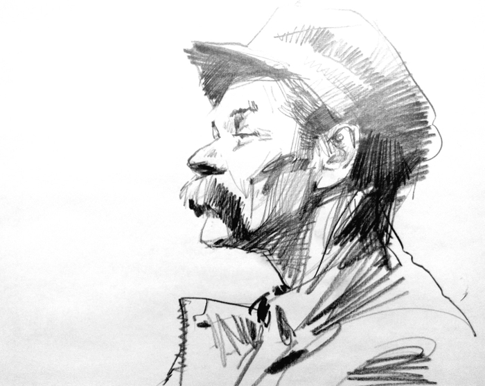 Горький. Набросок