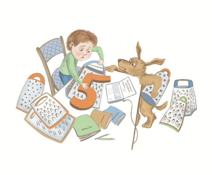 Иллюстрация к детским стихам в журнале "Буки Знаки" Октябрь 2023