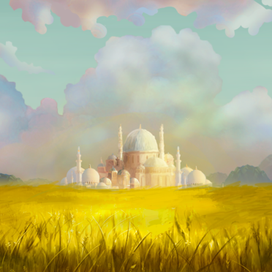 Город в золотом поле