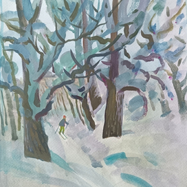 Прогулка на лыжах