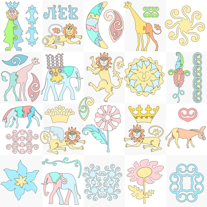 Пазлы знак зодиака Лев