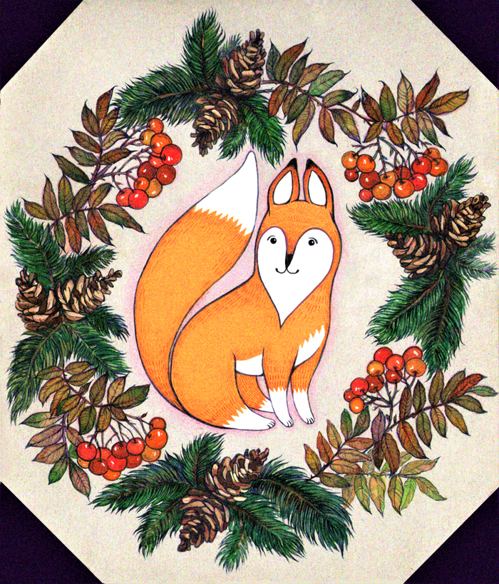 Осенний лис