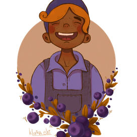 Черничная трактористка