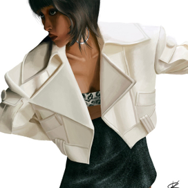 Procreate fashion иллюстрация 