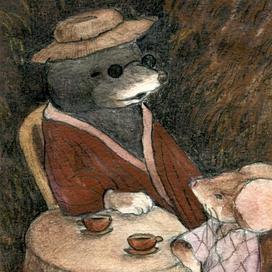 Серия иллюстраций к сказке "Дюймовочка"