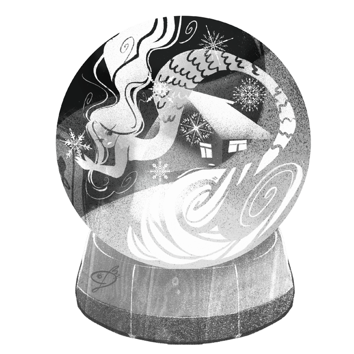 Снежная русалка