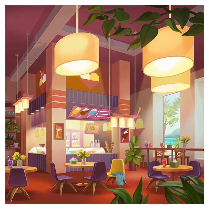 интерьер кафэ