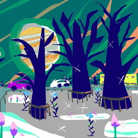 На спутнике Юпитера