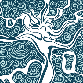 Девушка с орнаментами