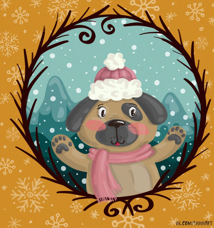 Зимний пёсель 