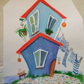 мечтательный морской домик