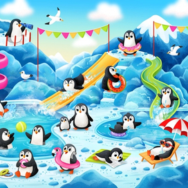 Виммельбух "Аквапарк"