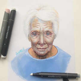 портрет старой женщины
