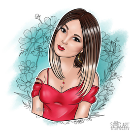 Portrait based on photo