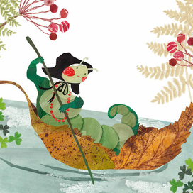 Иллюстрация "Прогулка по озеру"