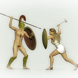 Бой с амазонкой