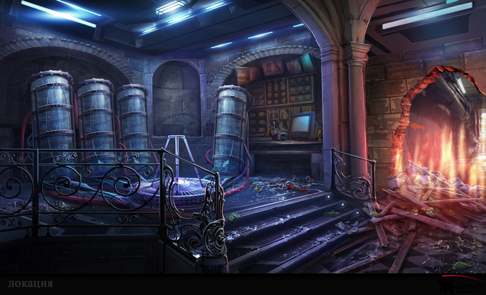 локация hidden objects лаборатория