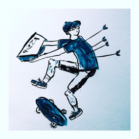 пицца и скейт#4