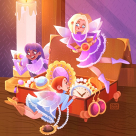 Книжная иллюстрация. Феи