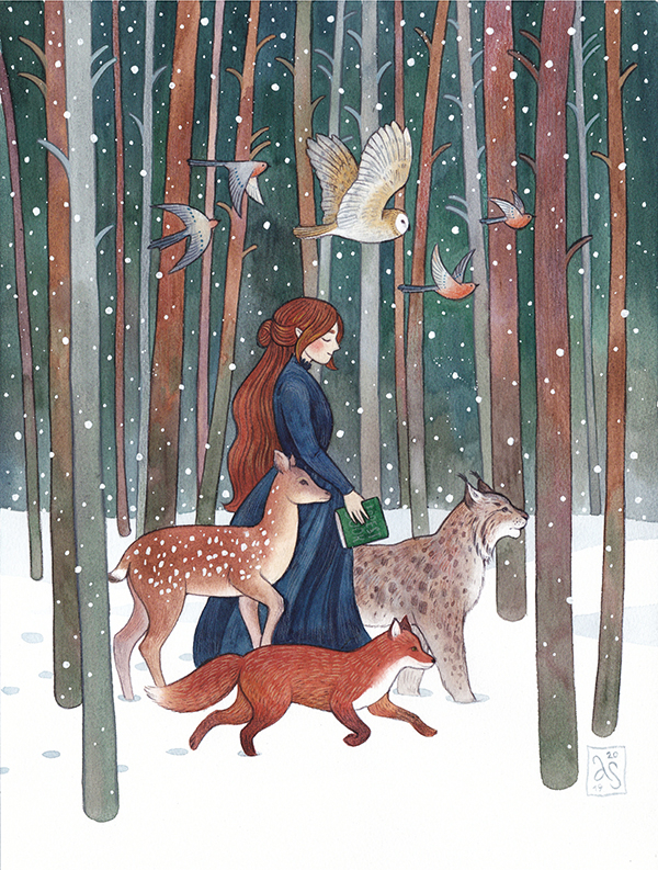 Среди сосен