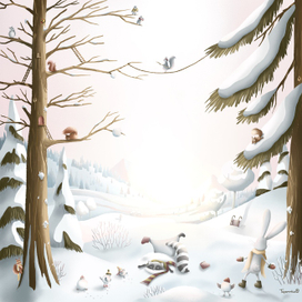 Зимняя поляна