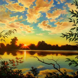 Летний вечер у реки