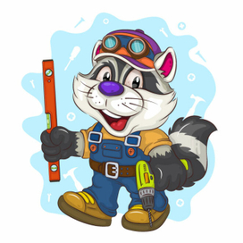 Cartoon Raccoon Builder.