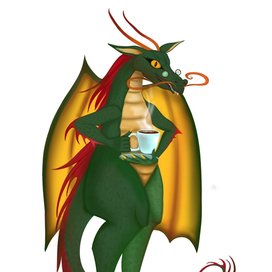 Дракон с Кофе 