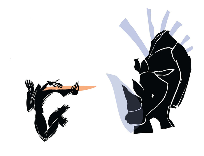 из серии Носорог_ПРОТИВОСТОЯНИЕ