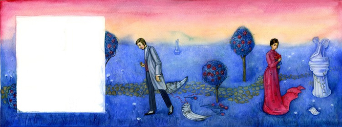 городской романс "На дворі червоніє, синіє долина"