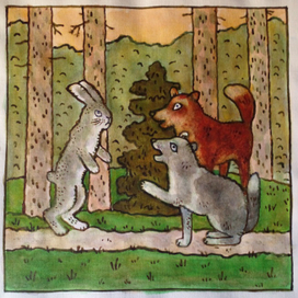 "Лиса, заяц и петух"