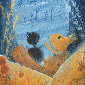 Вороненок и бельчонок