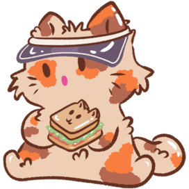 Котик и сэндвич