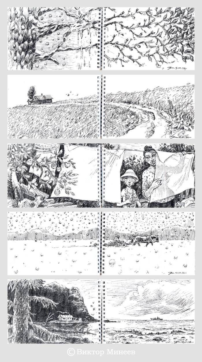 страницы скетчбука 7