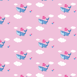 Pattern love whale