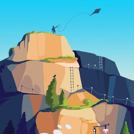 поезд в горах