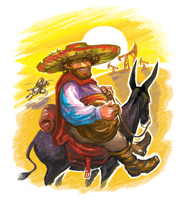 эскиз иллюстрации в журнал