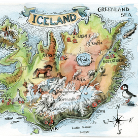 Карта приключений. Исландия