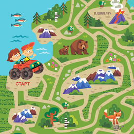 Лабиринт из серии "Природа России" Вулканы Камчатки