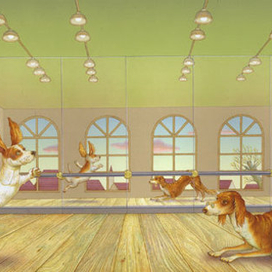 "Bella Basset Ballerina" Иллюстрация