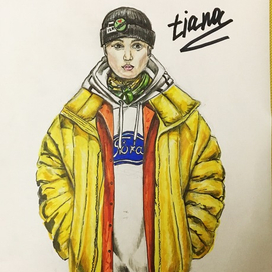 Fashion illustration Tiana Verner 